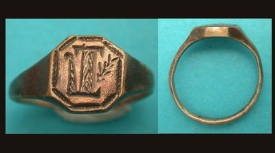 Ring, Medieval, Men's, Merchants Signet, 13th-16th Cent, Wow!