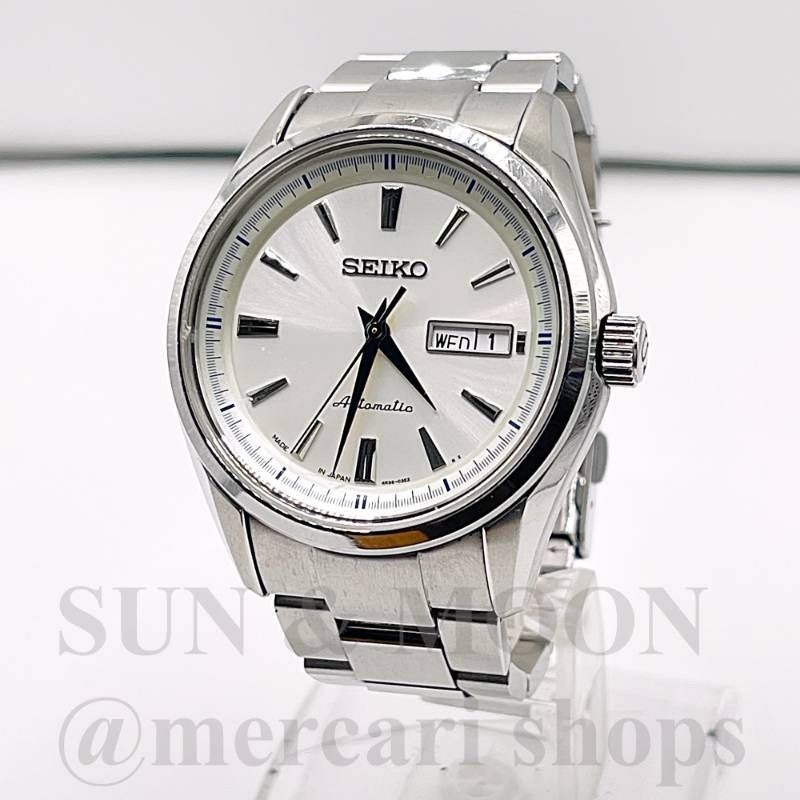 SEIKO Presage 4R36-03H0 SARY055 Men's Watch White Dial Day Date From Japan F/S