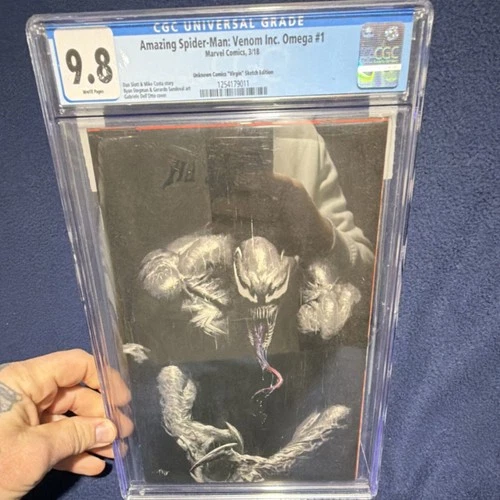 Marvel Amazing Spider-Man Venom Inc. Omega #1 Virgin Variant CGC 9.8 Dell'Otto