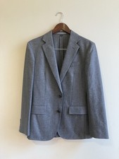 J Crew ludlow gray unlined moon wool cotton blazer sport coat mens 34S slim