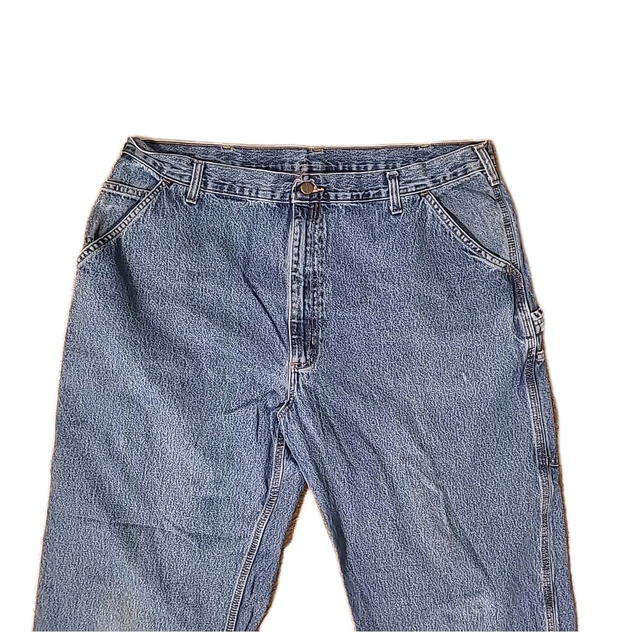 Carhartt B13DPS Jeans Mens 42x36 Original Dungaree Carpenter Cargo Logger Blue thumbnail 5