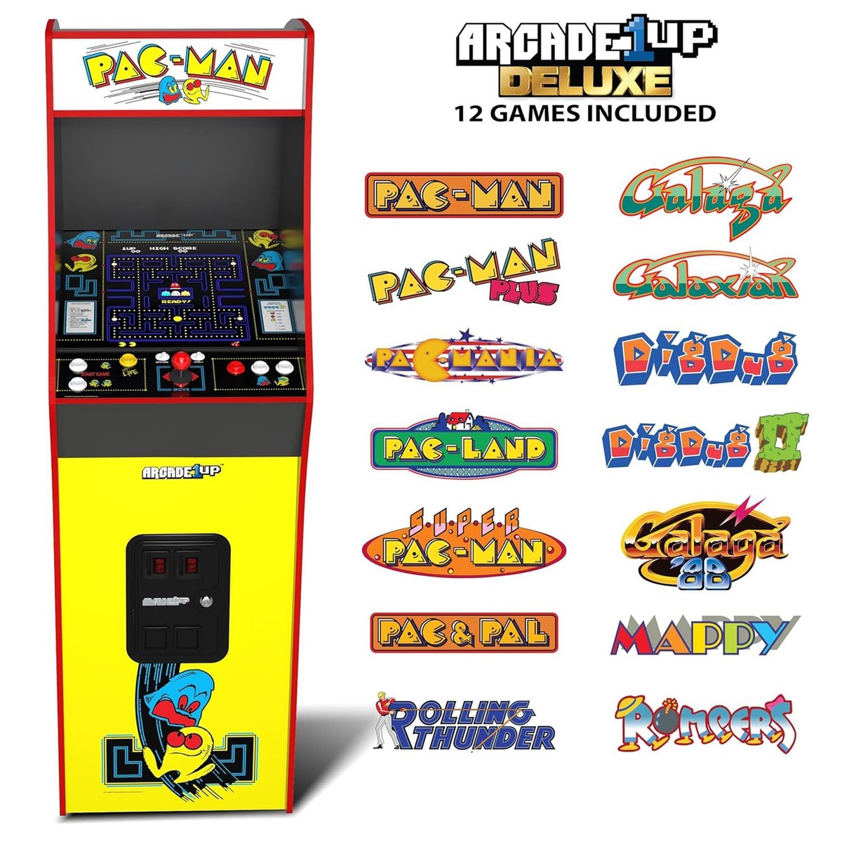 Pac-Man Deluxe Arcade Game 195570019573| eBay