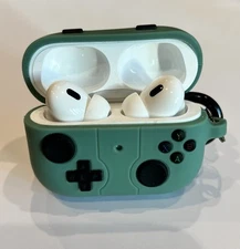 Silicone Protective Full Case Cover For Apple AirPods Pro 2nd 2 Generation Green