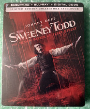 SWEENEY TODD: THE DEMON BARBER OF FLEET STREET 4K UHD STEELBOOK 