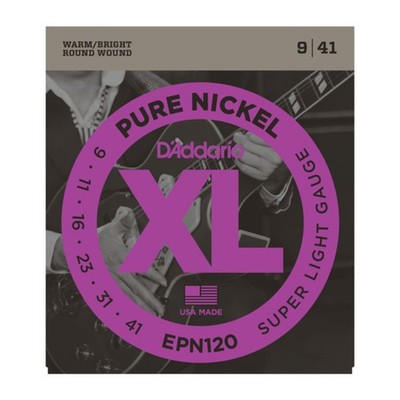 D'Addario EPN120 9-41 Pure Nickel Super Light - E-Gitarrensaiten