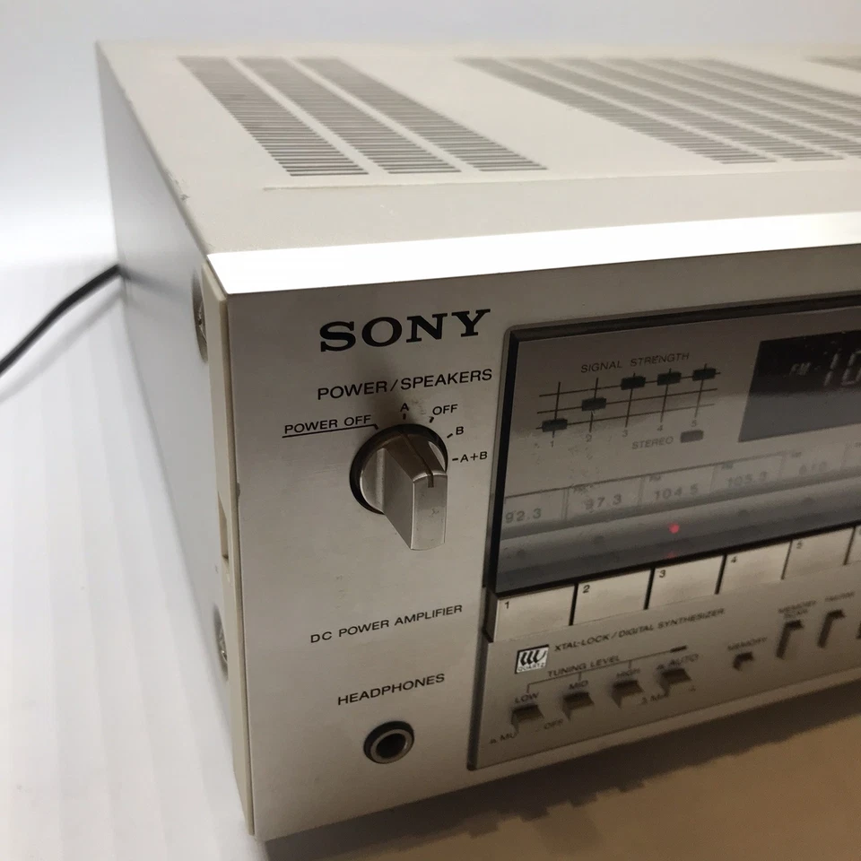 Sony STR-V45 2 Channel 115W AM FM Stereo Receiver Silver Made In Japan Tested - Image 2 of 4