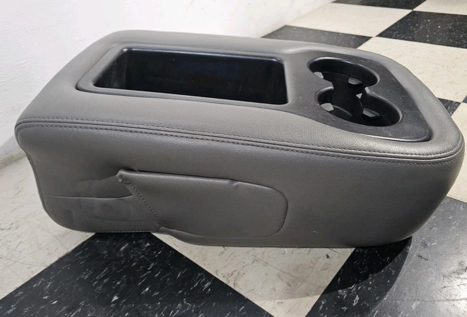 2007-2013 GMC Sierra Chevy Silverado Center Console Cup Holder Jump Seat Armrest — 第 3/4 张图片