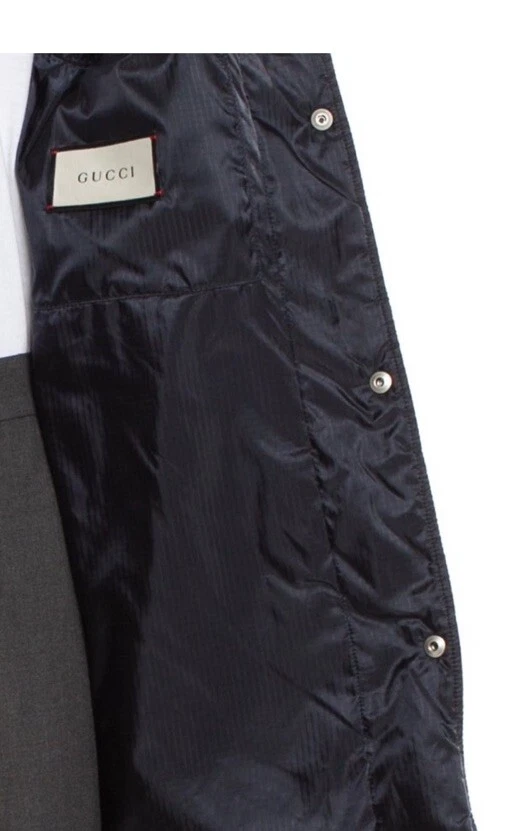 Giacca Chevron trapuntata leggera nuova con etichette $2800 GUCCI GG Zaboo Ripstop XL US