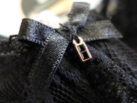 LISE CHARMEL Size 32D Black Lace FEERIE Sheer Underwired Bodysuit $279 NEW