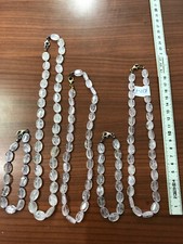 3 Ketten und 2 Armbänder mit Kunzit, wie abgebildet (Ket-15)