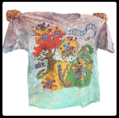 トップス 1993 Greatful Dead band long sleeve Grateful Dead Men's & Big Men's Dancing Bears Long Sleeve