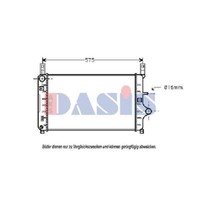 AKS Dasis WasserküHler Mechanisch GefüGt FüR Ford Fiesta III GFJ 1.4 1.8 D