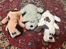 Vintage Lot Of 3 Pound Puppies 80s Tonka Plush Fuzzies