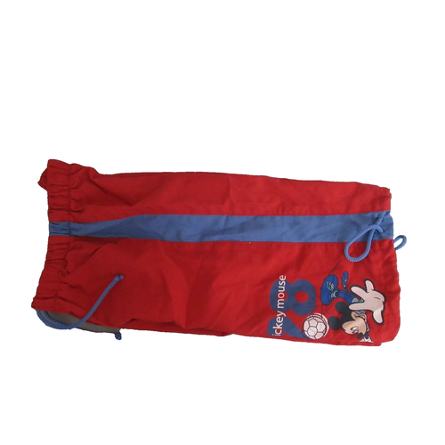 Disney Infant Baby Boys Sz 4 Drawstring Pull-on Red Jogger Pants Mickey Mouse - Picture 6 of 7