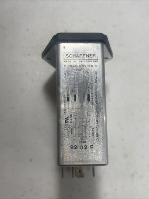 Schaffner Power Filter Entry Module, Panel Mount w/ Switch FN394E-6-05-11