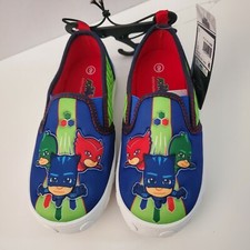 PJ MASKS Canvas Slip-On Sneakers Athletic Boys Shoes Toddler 9