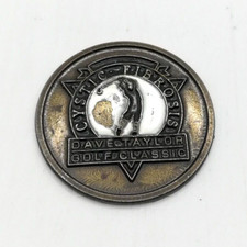 Dave Taylor Golf Classic Ball Marker Authentic Marker 1" Wide Cystic Fibrosis