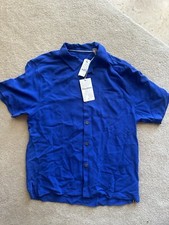 Tommy Hilfiger Mens Buttondown Shirt Short Sleeve Collared Button Up Casual New