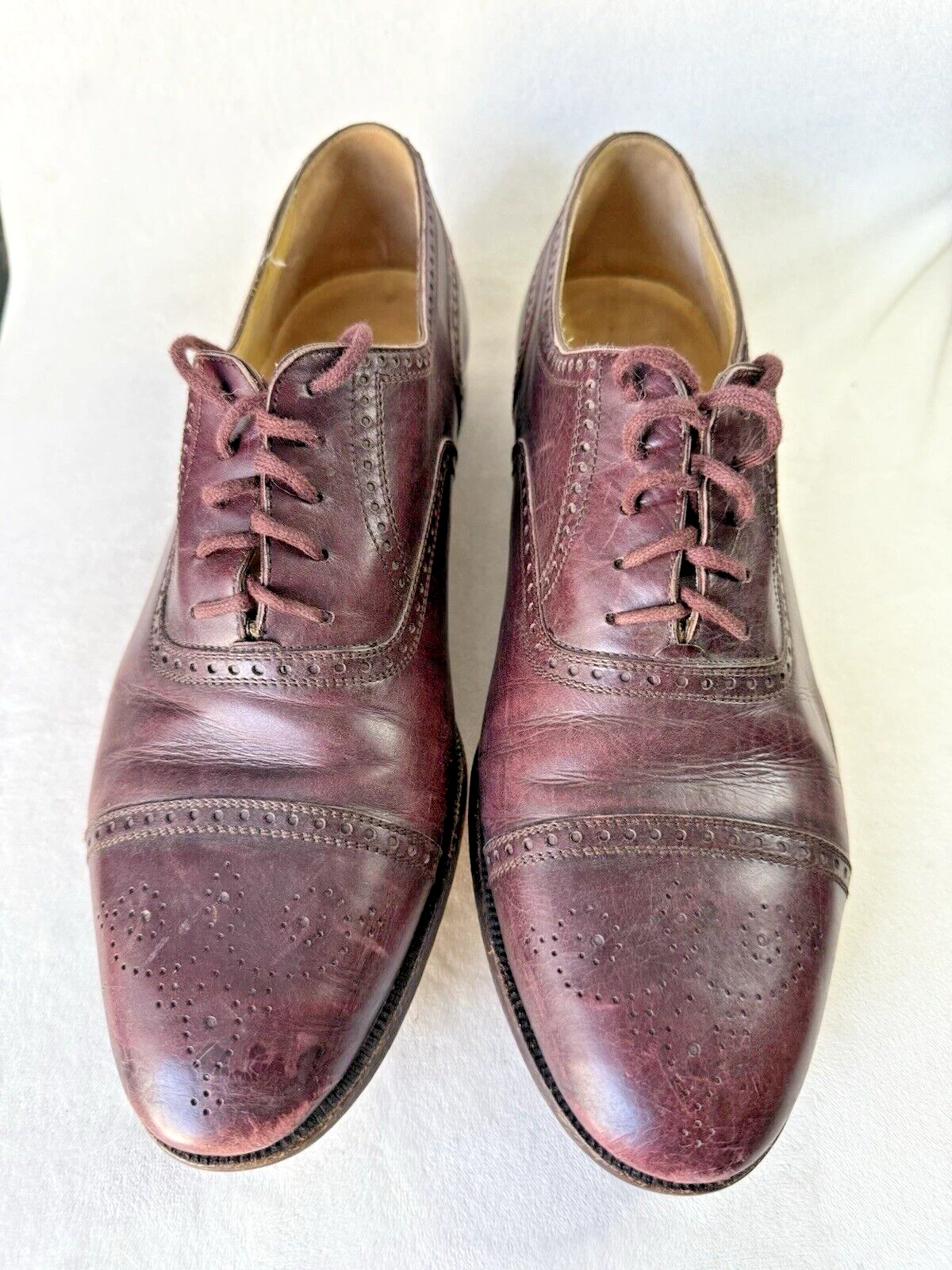 NIKE Scarpe eleganti vintage COLE HAAN marrone uomo taglia 9 M Made in Italy