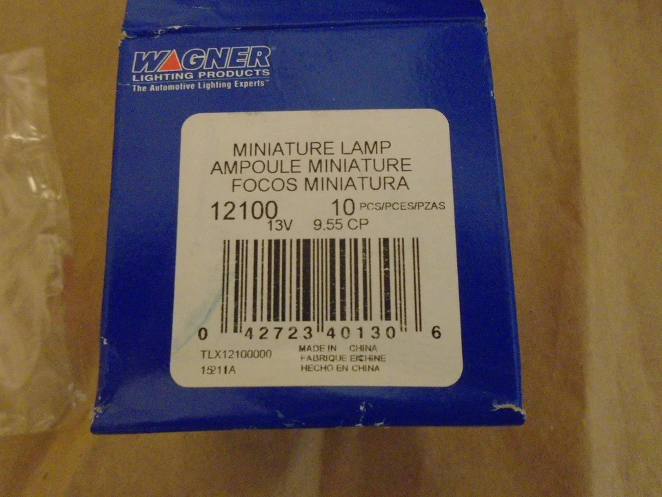 Lâmpada cúpula traseira Wagner Lighting BP12100 caixa de 10 cada - Imagem 2 de 2