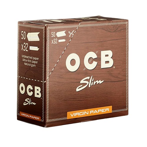 OCB Virgin King Size Slim Papers + Tips 32 Booklets-Sealed Box - Picture 3 of 7