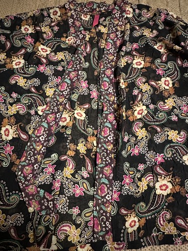 Pure Energy Women’s Floral Lightweight Cardigan Open Kimono Cottagecore Romance - Picture 9 of 15