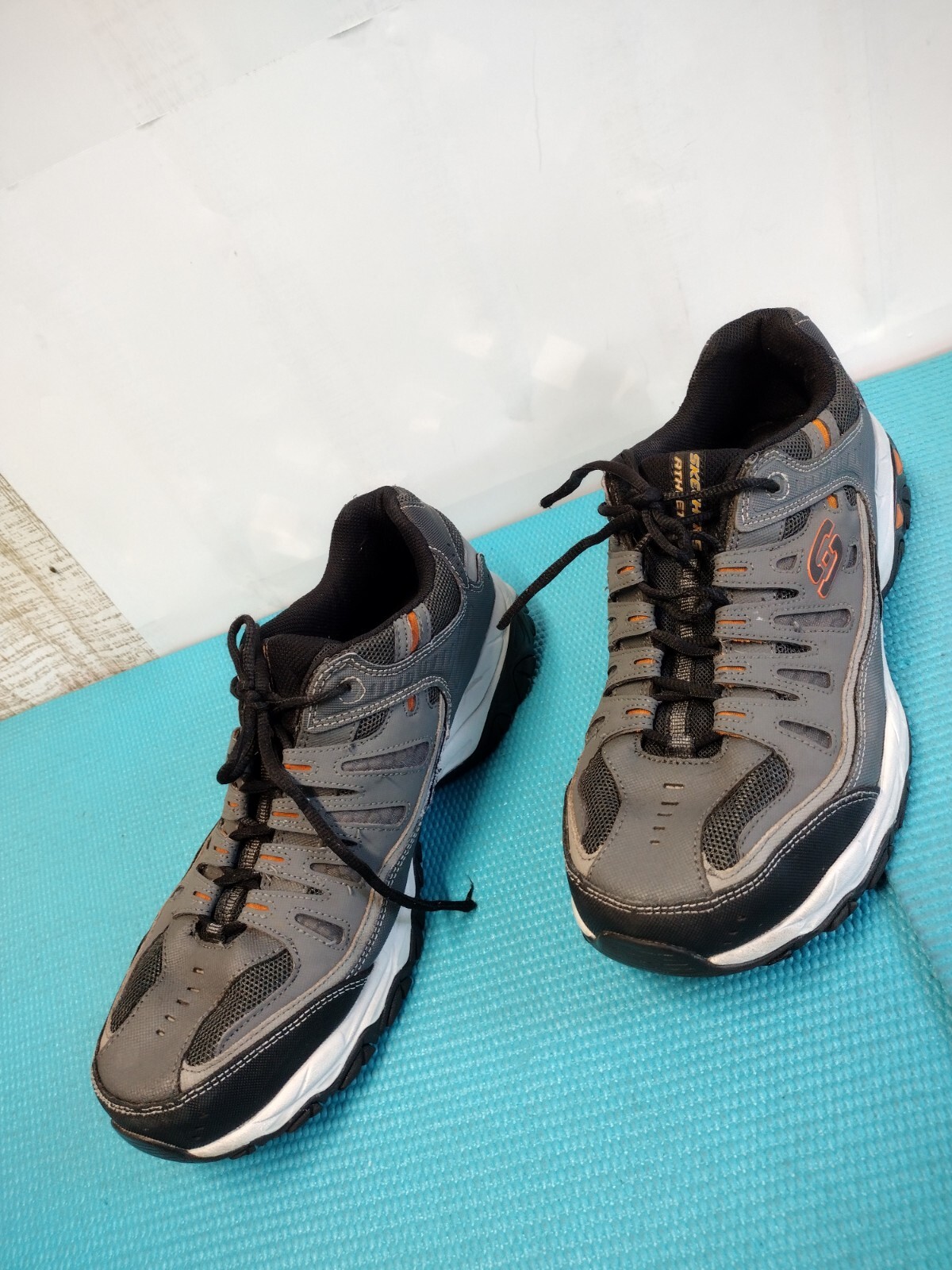 SAOLA Scarpe sportive uomo Skechers after burn ammortizzate sneakers grigio antracite taglia 11 5