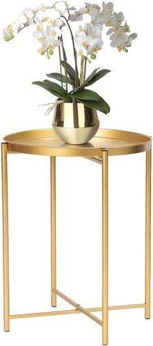 Golden Iron Altar Tray - Tealight Candle Holder & Jewelry Organizer For Bedside Or Desk - View #5
