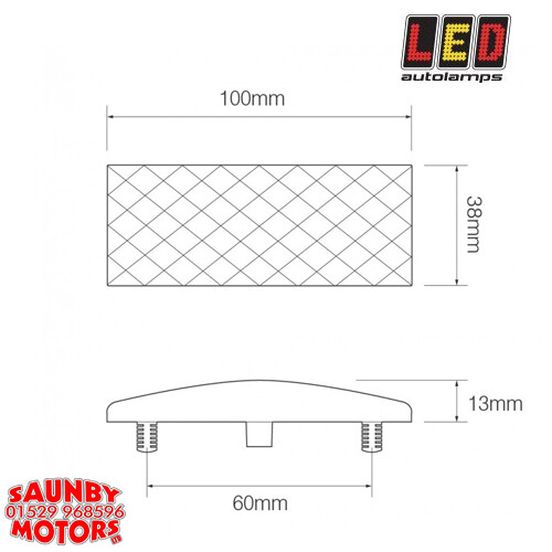 LED Autolamps EU38RM Low-Profile Rear Marker 12/24V Trailer Caravan Truck Car