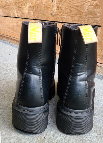 Dr MARTENS Jadon II Plateforme taille 41 UK7 cuir VEGAN noir semelles compensé - Photo 4/15