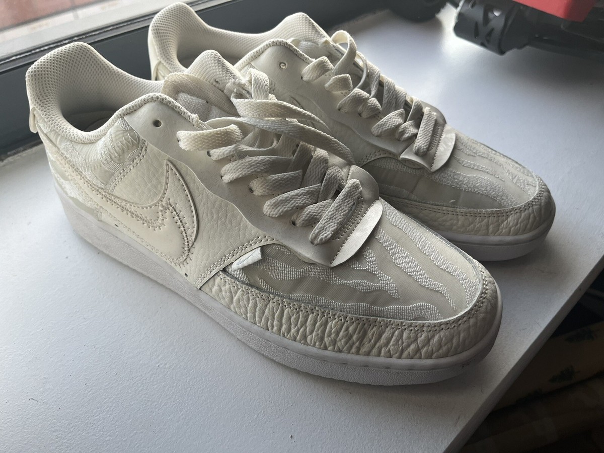 nike court vision low sail white and aura