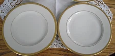 Vintage Syracuse China Old Ivory O.P.CO. WAYNE 8" Plates ~ Set of 2 ~