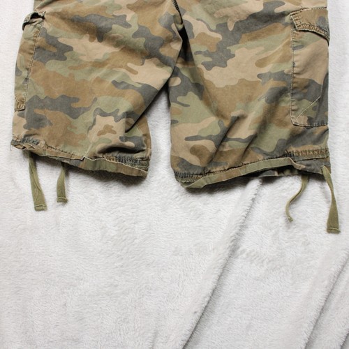 Mossimo Supply Co Cargo Shorts L Camo Drawstring Waist Pockets Outdoor Mens - Picture 4 of 7
