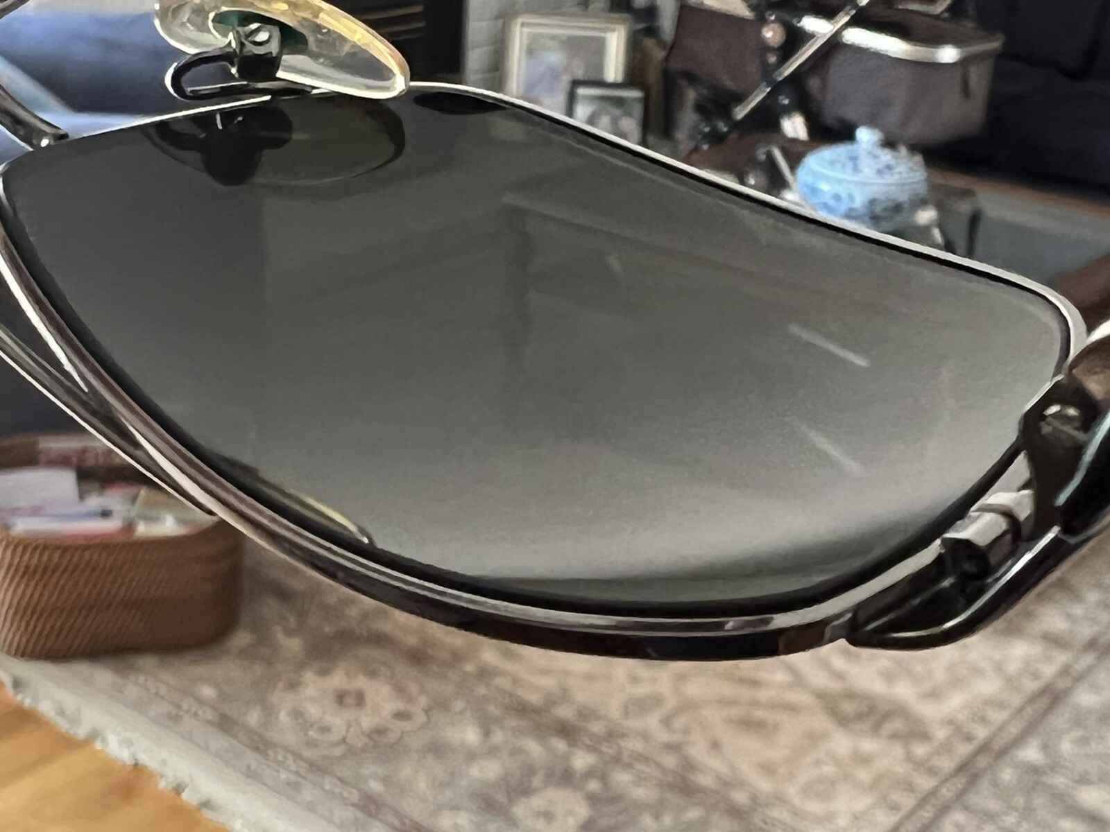 Beautiful Persol Sunglasses Frames Black Gunmetal… - image 7