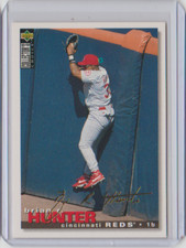 1995 Collector's Choice Gold Signature Parallel 426 Brian Hunter Cincinnati Reds