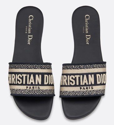 dior embroidered sandals
