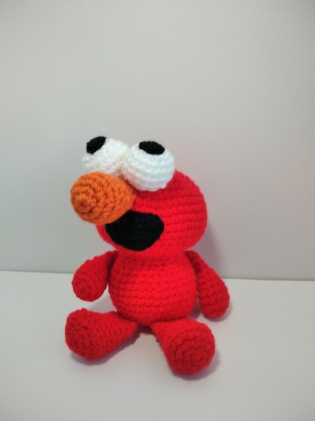 Elmo De Barrio Sésamo Amigurumi