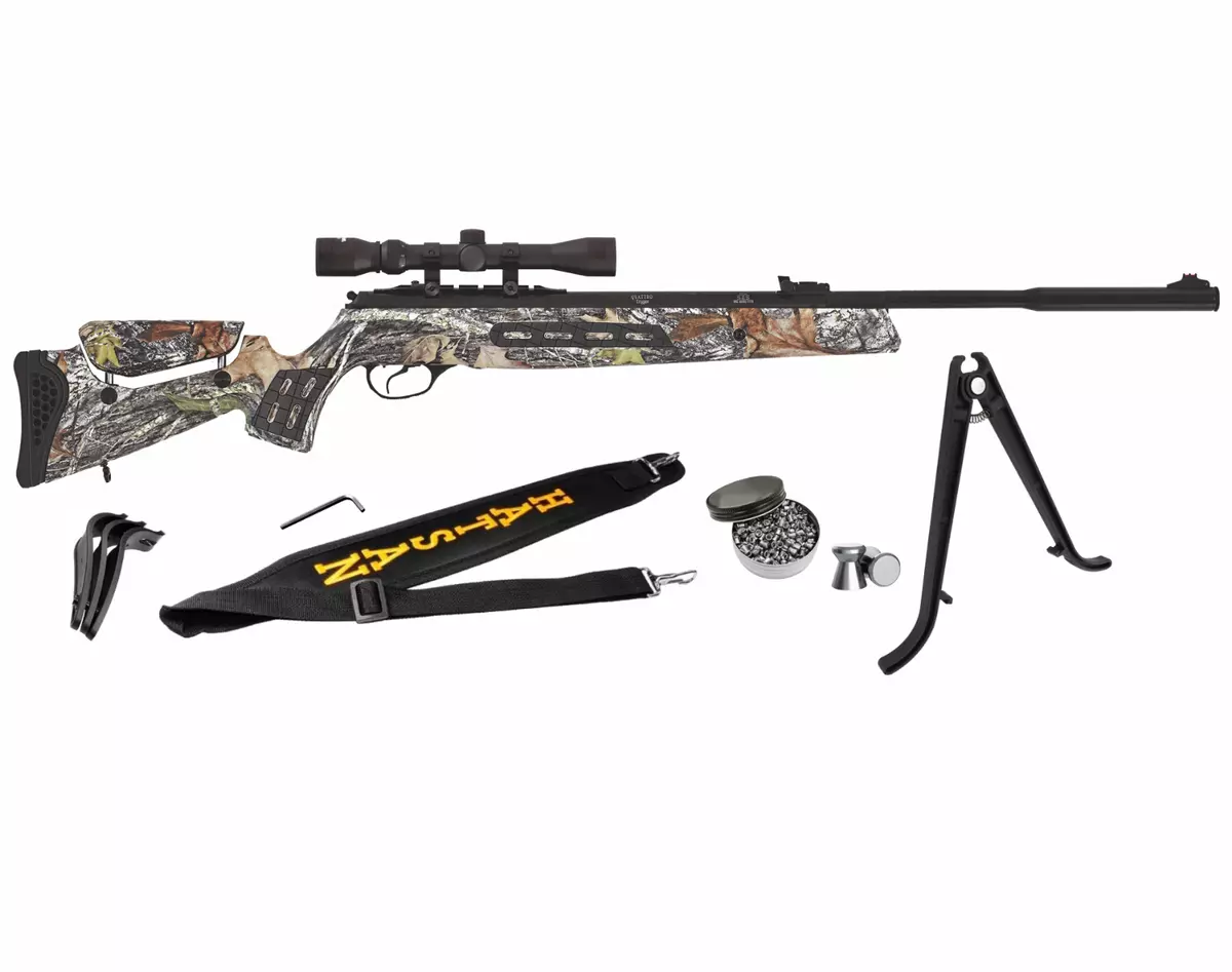 Hatsan MOD 125 Sniper Camo Vortex QE .22 Caliber Air Rifle with Pellets  Bundle