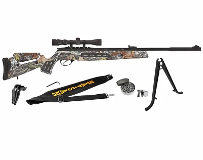 Hatsan MOD 125 Sniper Camo Vortex QE .22 Caliber Air Rifle with Pellets Bundle