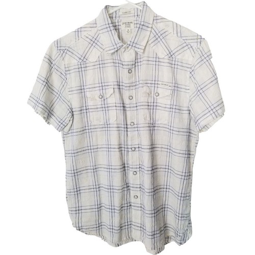 Lucky Brand Men's Plaid Workwear Shirt - Short Sleeve, Stretch Cotton, Chest Pockets - View #13