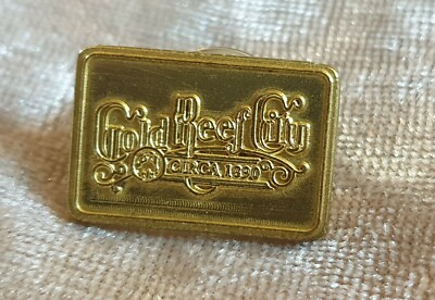 GOLD REEF CITY THEME PARK PIN BADGE BUTTON RETRO ADVERTISING COLLECTABLE
