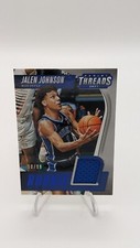 Jalen Johnson RC 2021 Panini Threads Blue Jersey 50/99 Hawks #TRM-JJ Duke