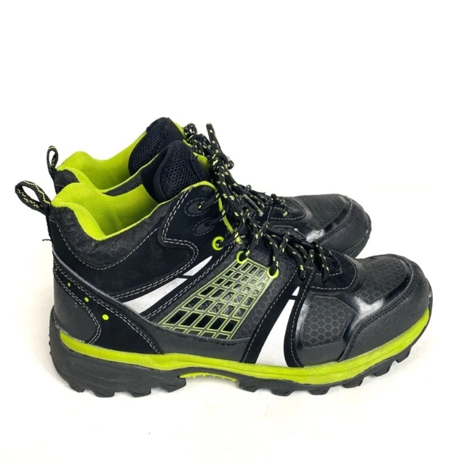 Northwest Territory Trail Hawker Mid Hiking Shoes Mens Size 8 Black Green
