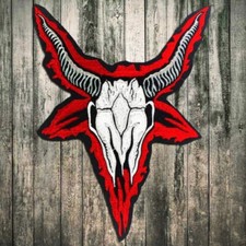 Skull patch for bikers, motoclub jacket, Large patch, Back patch