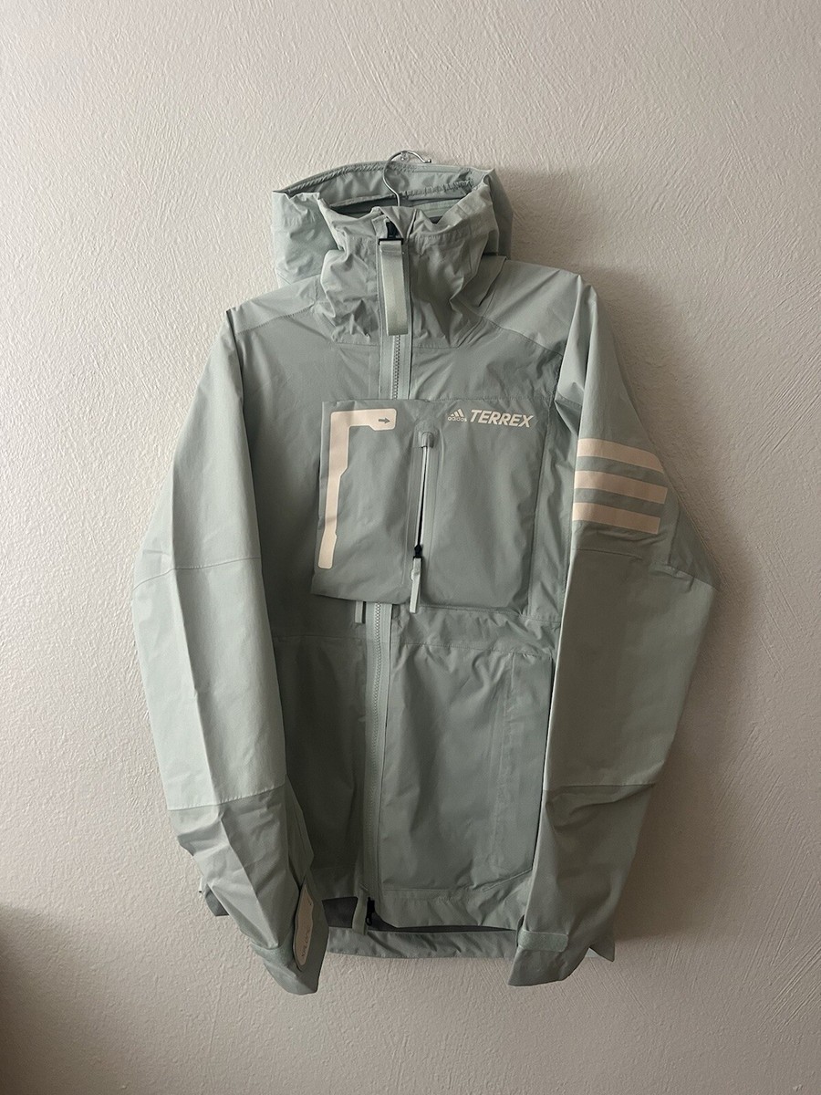 adidas TERREX XPLORIC RAIN.RDY HIKING JACKET LINEN GREEN HH9243