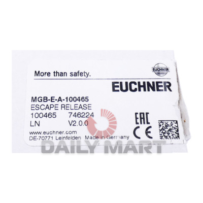 New In Box EUCHNER MGB-E-A-100465 Door Handle