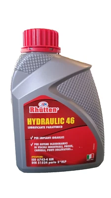 Olio Idraulico 46 lubrificante impianti idraulici ISO 6743-4 HM DIN 51524 da 1 L