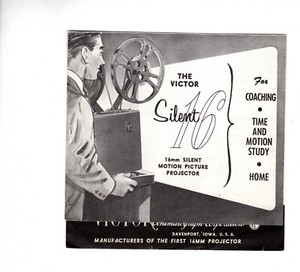 VICTOR ANIMATOGRAPH CORP. “Silent 16" 16mm Silent Motion Picture Projector Ad