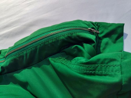 Liz Claiborne Green Rain Jacket Full Zip Women's Small Convertible Hood Classic - Picture 5 of 9