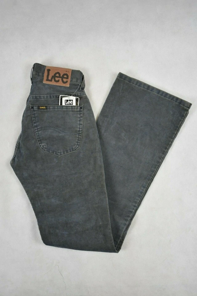 lee pantaloni donna jeans vita alta a zampa bootcut in velluto invernali 40 42 - Immagine 4 di 4